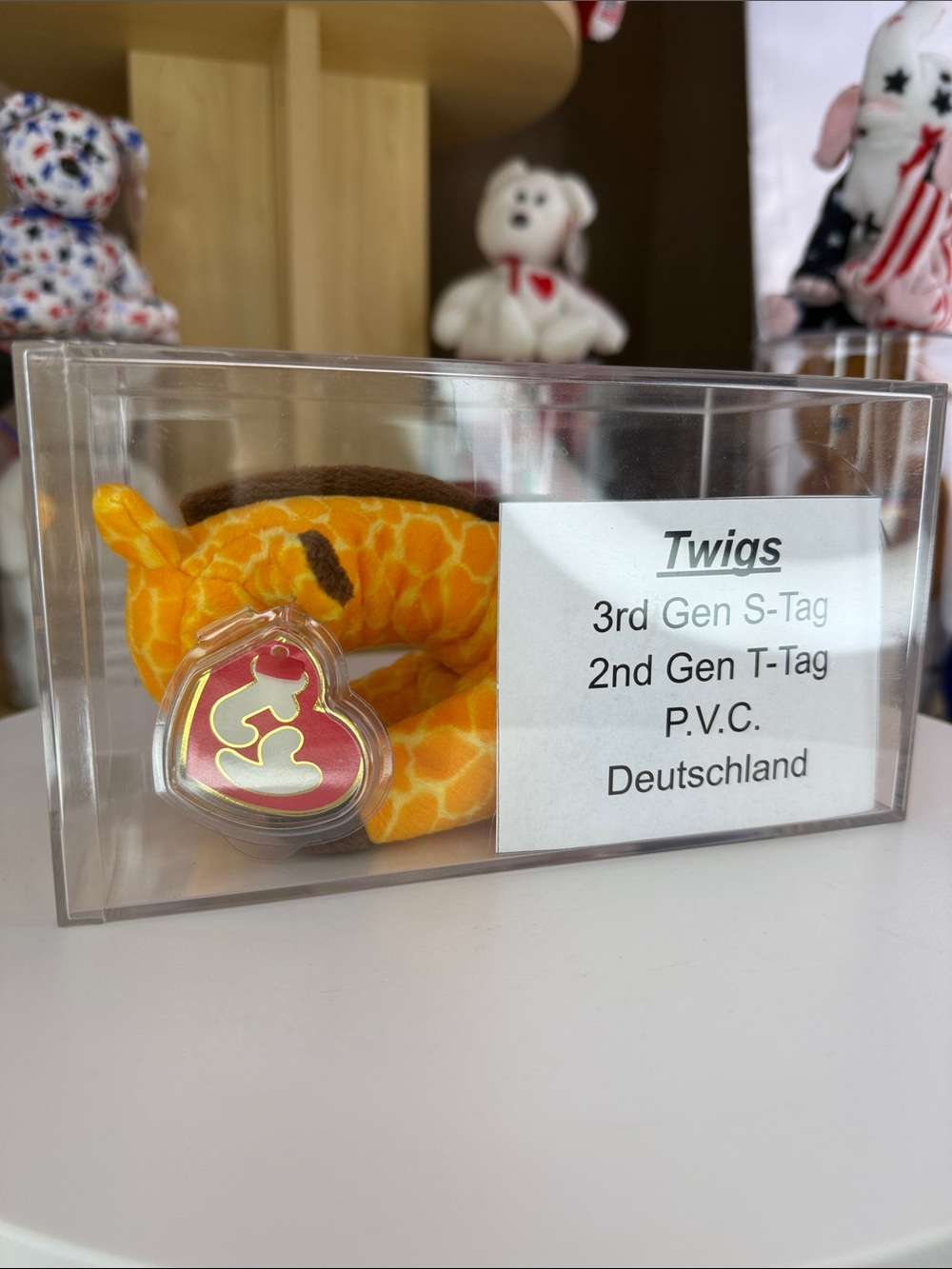 💥 TWIGS - 3rd GEN HANGTAG / 2nd GEN TUSHTAG W/ DISPLAY CASE
